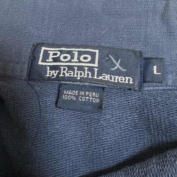 Polo Ralph Lauren Vintage French Terry Sweatshirt w/Large P Logo - Picture 9 of 11